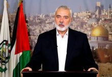 رئيس المكتب السياسي لحركة حماس إسماعيل هنية يصرح