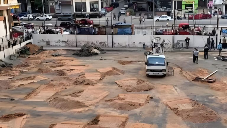 هدم ملعب سيدي بشر الرياضي بالإسكندرية