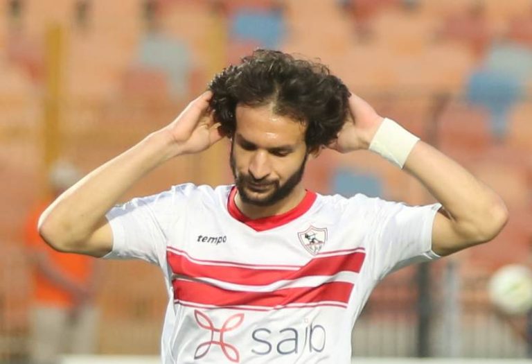 إصابة محمود علاء مدافع نادي الزمالك في أربطة الكاحل
