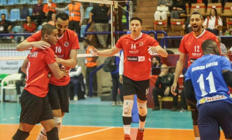 الأهلي طائرة رجال يفوز على الشرطة الرواندية بثلاثة أهداف لاشئ في بطولة أفريقيا