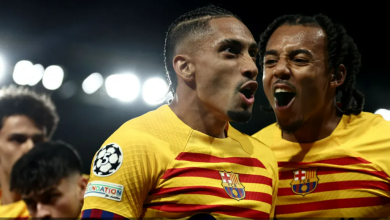 رافينيا رجل مبارة باريس و برشلونة