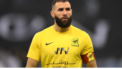 كريم بنزيما لاعب نادي الأتحاد السعودي