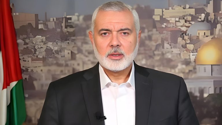 تصريحات إسماعيل هنية الأولى بعد مقتل أبنائه الثلاثة وحفيده في غزة.