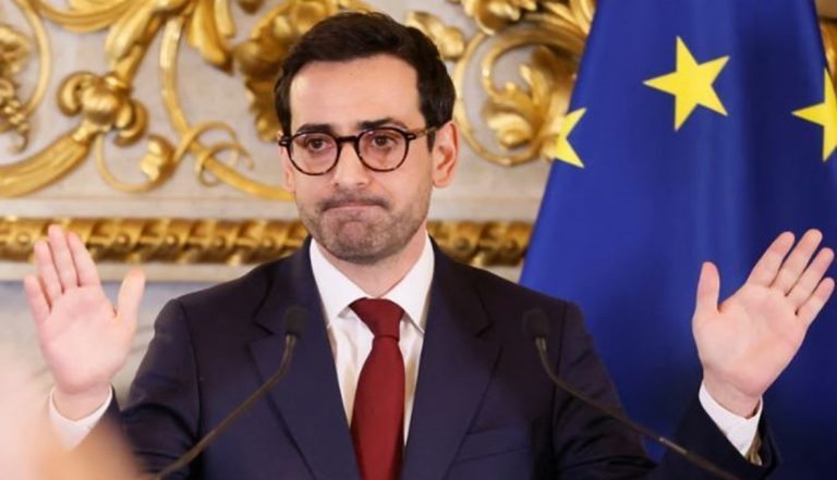 وزير الخارجية الفرنسي يجب أن يتم الاعتراف بدولة فلسطين في الوقت المناسب.