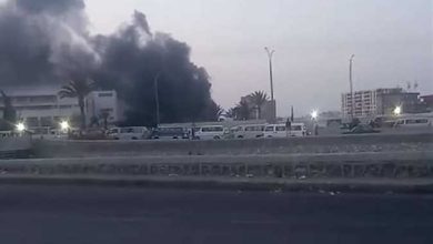 حريق كبير يشتعل في شركة أدوية بشرق الإسكندرية، وتدخل قوات الأمن بسيارات الإطفاء
