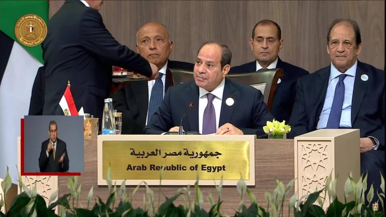 السيسي يُحمّل إسرائيل ما تعيشه غزة من أزمة إنسانية