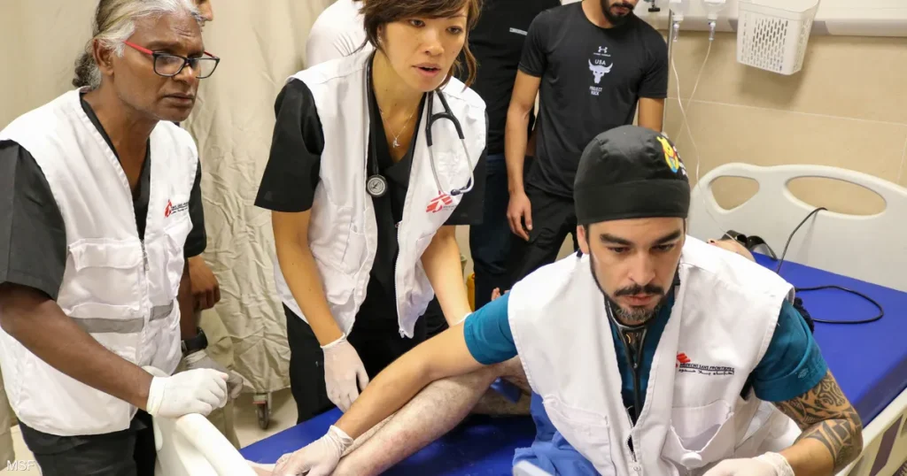 “أطباء بلا حدود”: أطباء غزة يتأثرون من قسوة العنف والتهجير