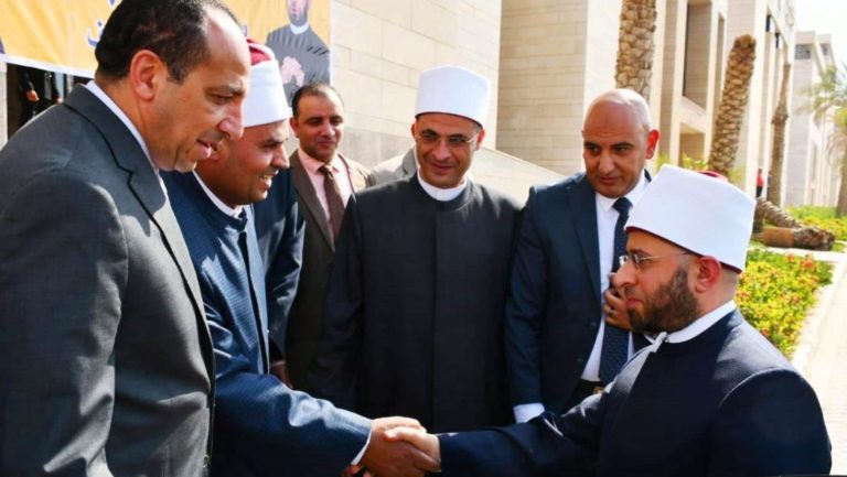 استقبال قيادات وزارة الأوقاف للدكتور أسامة الأزهري بعد توليه منصب وزير الأوقاف