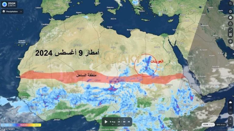 عنفوان الطبيعة: أمطار غير مسبوقة تكتسح جبل العوينات وتثير القلق في جنوب مصر!