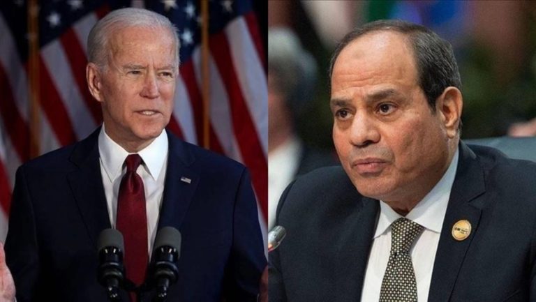 السيسي وبايدن يبحثان جهود وقف إطلاق النار في غزة خلال اتصال هاتفي