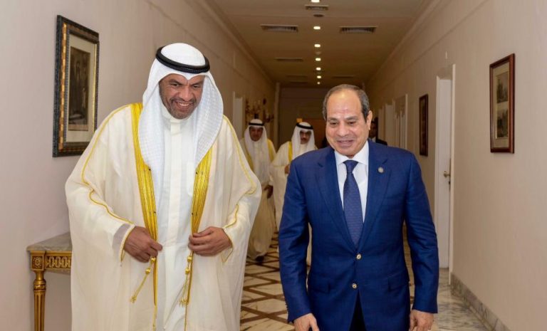 السيسي يستقبل وزير الخارجية الكويتي