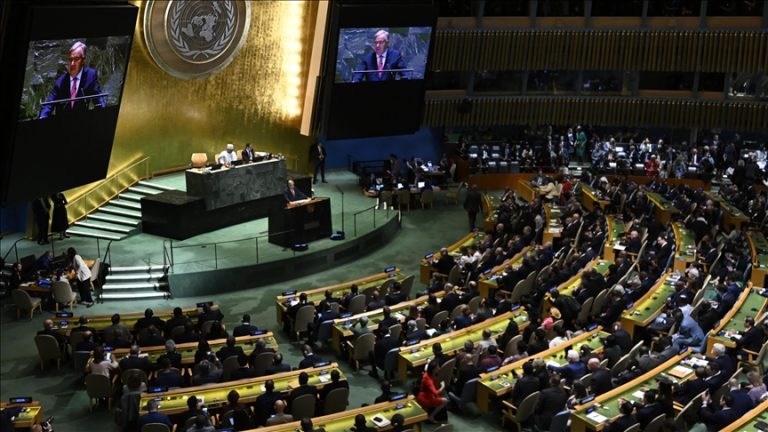 أردوغان يلقي خطابه في الأمم المتحدة ويطالب بوقف الحرب على غزة