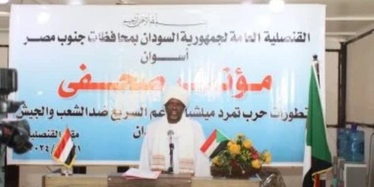 القنصل السوداني في أسوان يشيد بالدور المصري في الأزمة السودانية ويثني على جهود الرئيس السيسي لدعم الشعب السوداني