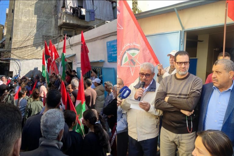 لبنان.. وقفة في مخيم “البداوي” تنديدا بـ”وعد بلفور” وتمسّكاً بـ”أونروا”