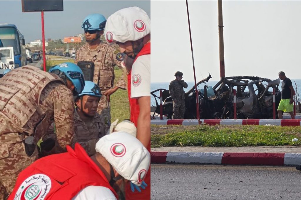 شهداء وجرحى في غارة إسرائيلية استهدفت سيارة في مدينة “صيدا”