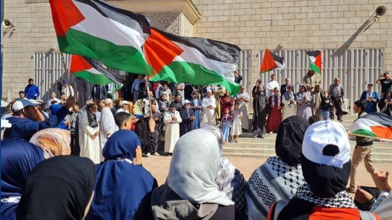 آلاف المغاربة يتظاهرون تضامنًا مع غزة ولبنان تحت شعار “المقاومة حق مشروع”