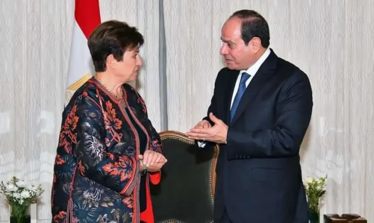السيسي يستقبل مدير عام صندوق النقد الدولي