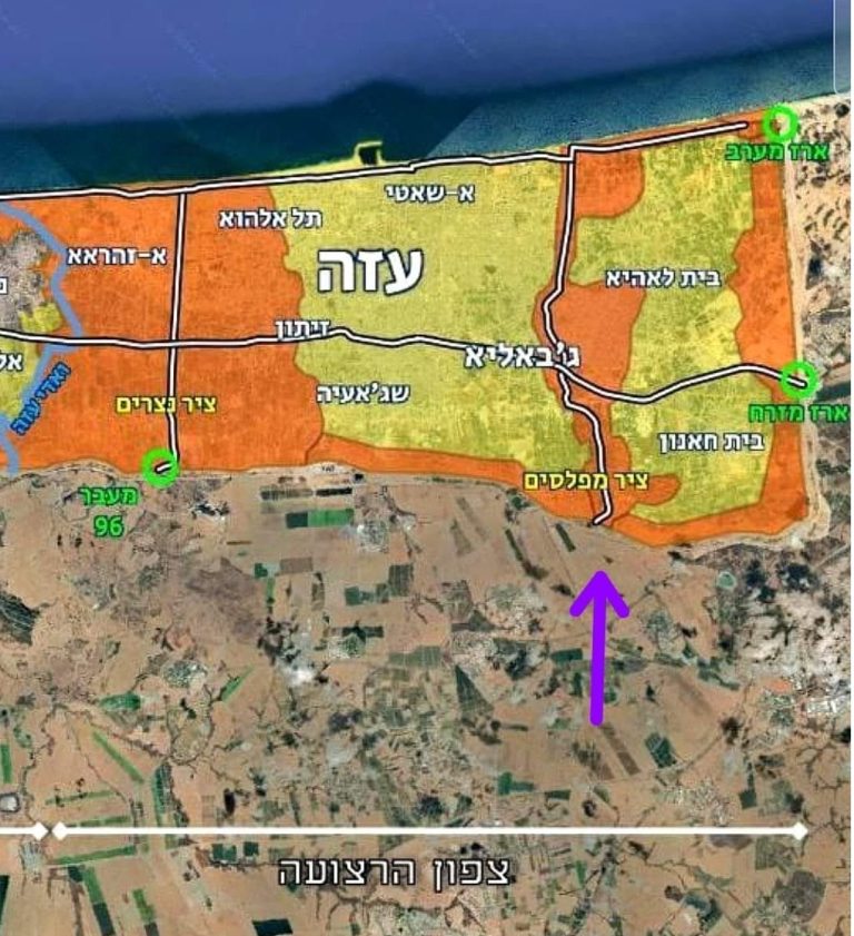 الجيش الإسرائيلي يعلن عن شق محور مفلاسيم شمال القطاع يعزل المنطقة عن مدينة غزة