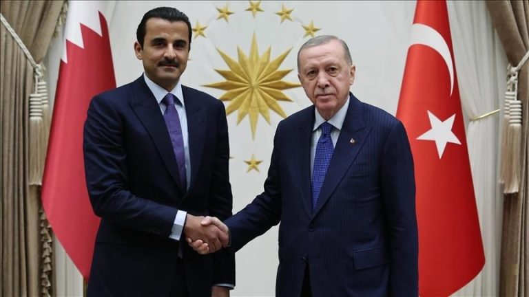 الرئيس أردوغان يستقبل أمير قطر الشيخ تميم بن حمد آل ثاني في أنقرة