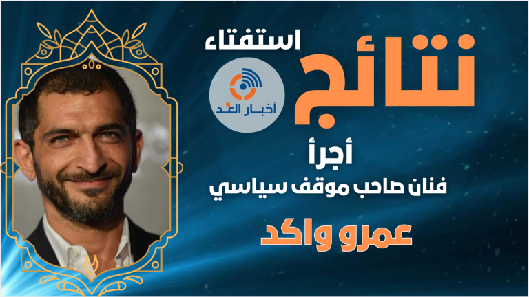 الفنان عمرو واكد يحصل على لقب أجرأ فنان صاحب موقف سياسي لعام 2024 فى استفتاء اخبار الغد