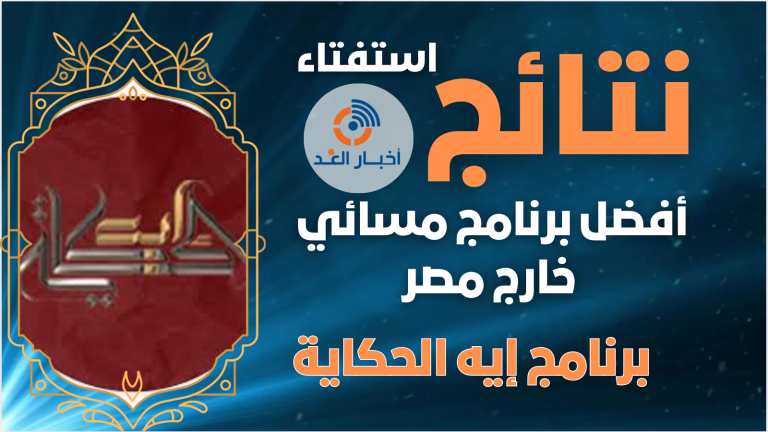 برنامج “إيه الحكاية” يحصد بلقب أفضل برنامج مسائي خارج مصر لعام 2024 في استفتاء أخبار الغد.