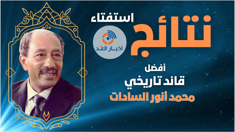 الرئيس السادات يُتوج كأفضل قائد تاريخي لعام 2024 في استفتاء “أخبار الغد”