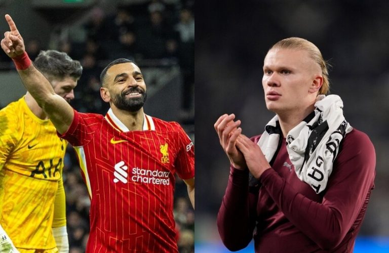 صلاح يتربع على عرش هدافي الدوري الانجليزي في مرحلة الذهاب