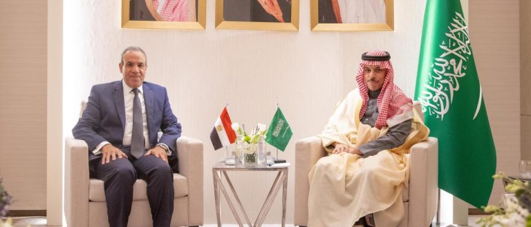 على هامش مؤتمر سوريا..وزيرا خارجية السعودية ومصر يبحثان العلاقات الثنائية