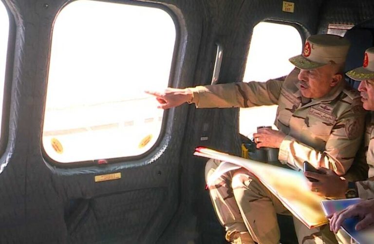 مصر.. رئيس الأركان يتفقد المنافذ الحدودية