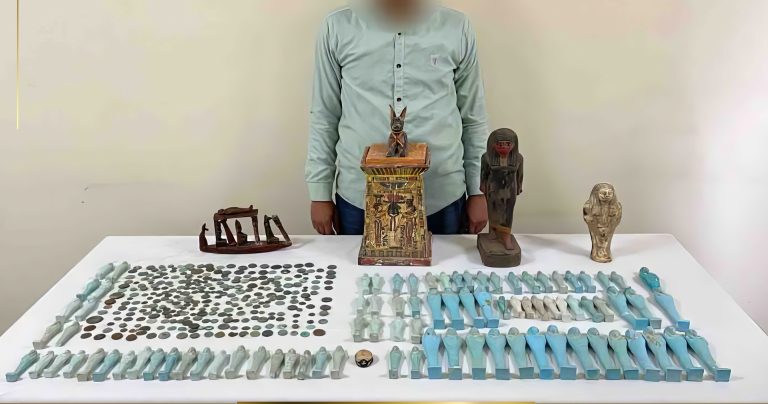 مصر.. القبض على شخص يخزن في منزله 392 قطعة أثرية