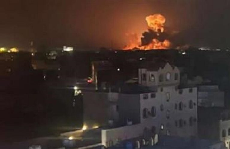 قصف أمريكي يستهدف منطقة العصايد بمديرية كتاف شمال اليمن