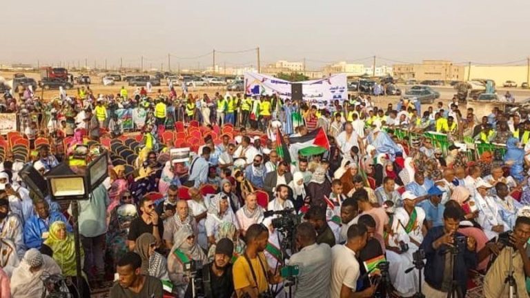 آلاف الموريتانيين يرفعون أصواتهم رفضا للإبادة الإسرائيلية في غزة خلال مظاهرة حاشدة في نواكشوط
