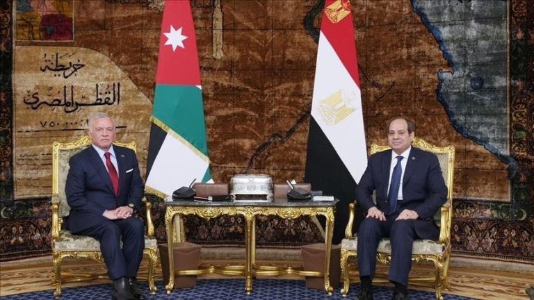 الملك عبد الله والسيسي يتناولان جهود إنهاء الحرب على غزة واستئناف المساعدات الإنسانية