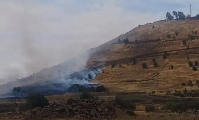 صحيفة سورية: قوات الاحتلال تفتعل حريقا في ريف القنيطرة الجنوبي