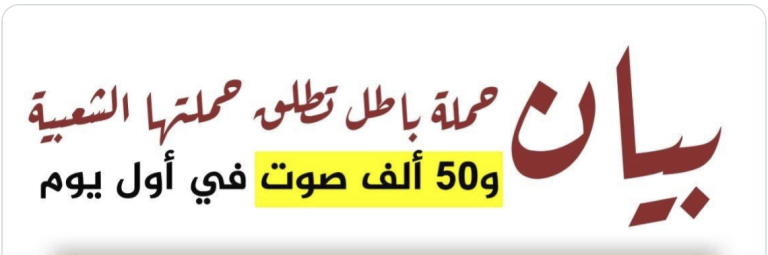 حملة باطل تدعو المصريين للتصويت ضد حصار غزة وتحقق 50 ألف صوت في اليوم الأول