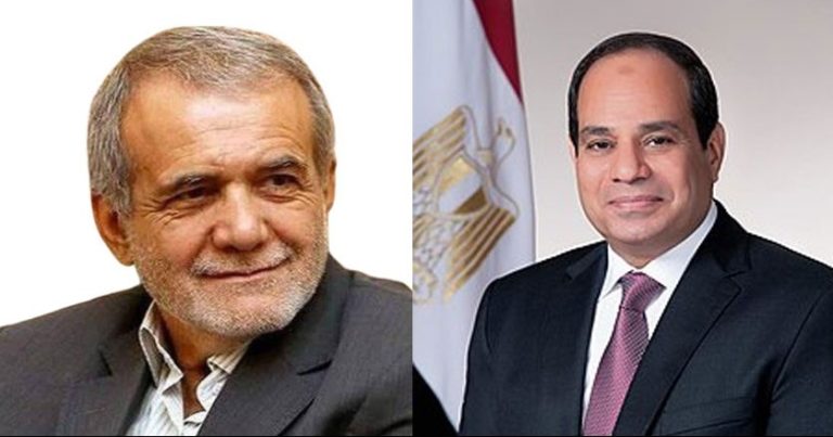 بزشكيان يهاتف السيسي ويحذر من أى تصعيد عسكري في المنطقة