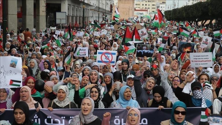 الهيئة المغربية لنصرة قضايا الأمة تنظم أكثر من 70 مظاهرة في 46 مدينة دعمًا لغزة