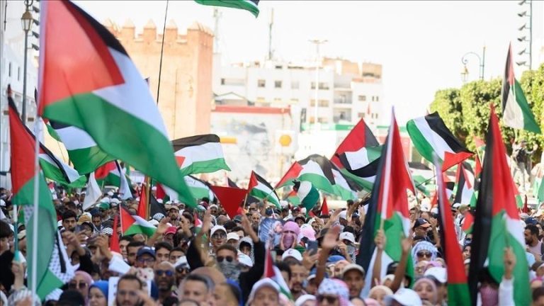 الجمعة الـ79.. آلاف المغاربة يتظاهرون نصرة لغزة والأقصى