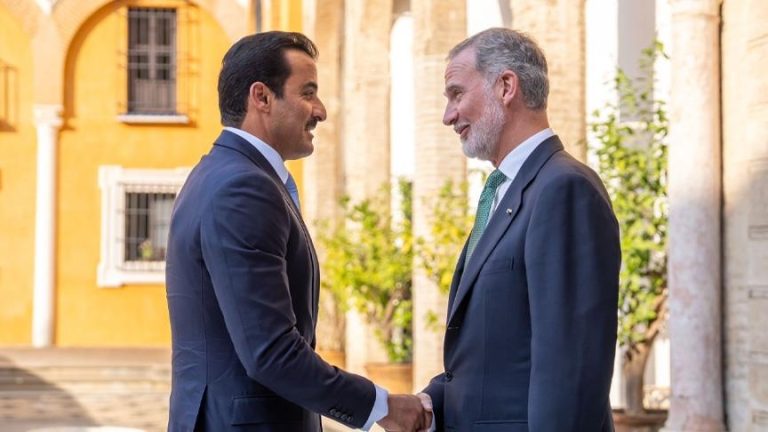 أمير قطر وملك إسبانيا يبحثان تعزيز التعاون الثنائي وتطورات الأوضاع الدولية
