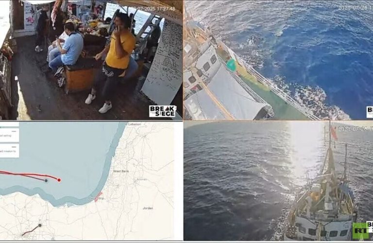 حنظلة تتجاوز موقع الاستيلاء على السفينة “مادلين” وأقل من 180 كم تفصلها عن غزة