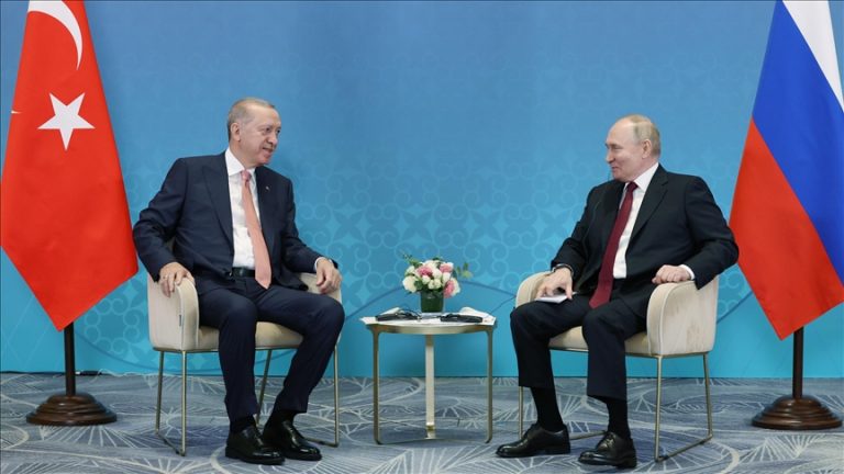أردوغان وبوتين يبحثان العلاقات الثنائية وانتهاكات إسرائيل لسيادة سوريا