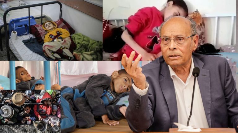 الدكتور منصف المرزوقي يدعو للإضراب عن الطعام غداً تضامناً مع غزة ورفضاً لسياسة التجويع