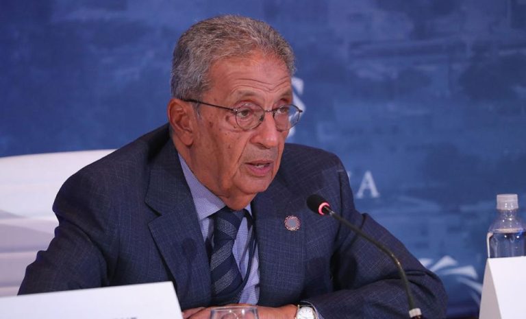 عمرو موسى يُشيد بتصريحات السيسي بشأن حرية الرأى والرأى الآخر