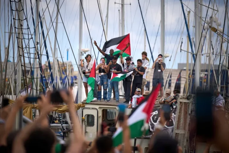 مظاهرات في المغرب دعماً لأسطول الصمود ورفضاً لحرب الإبادة في غزة