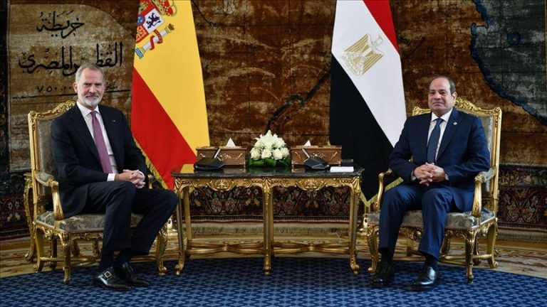 السيسي وملك إسبانيا يؤكدان ضرورة وقف إطلاق النار في غزة