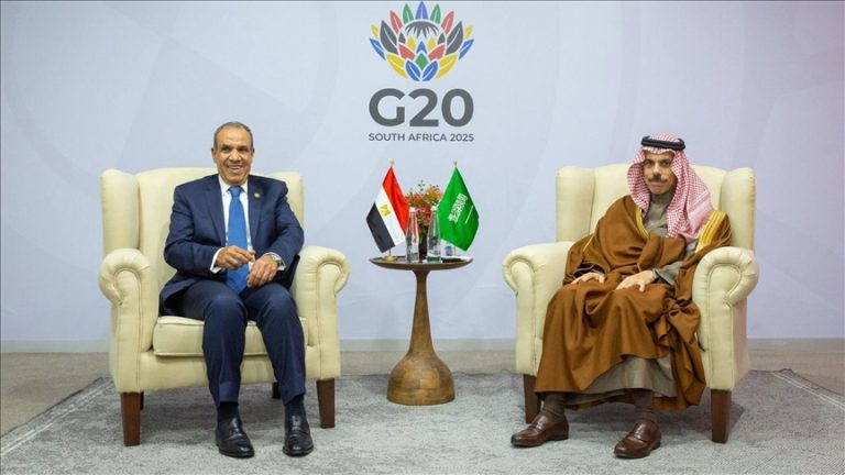 مباحثات مصرية سعودية حول غزة والسودان على هامش قمة العشرين