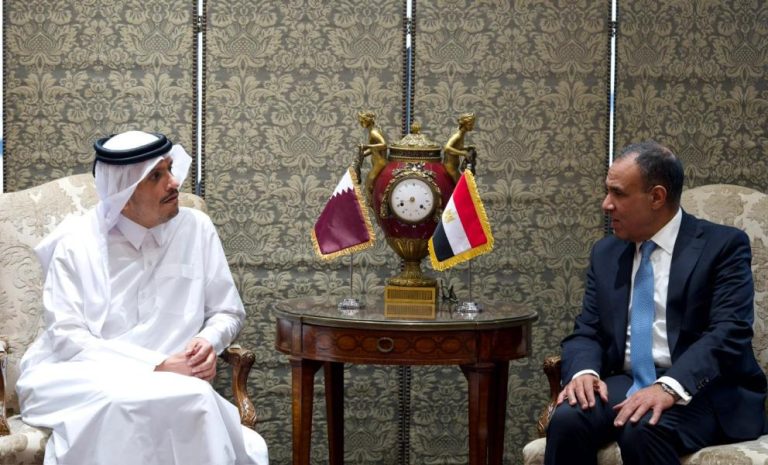 توافق قطري مصري على ضمان وحدة الأراضي الفلسطينية