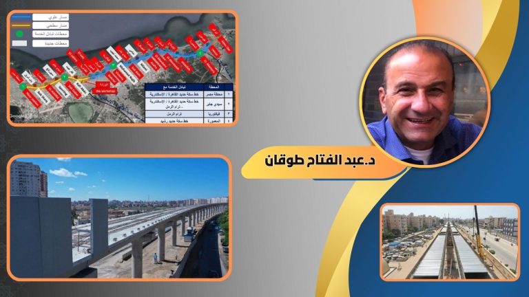 د.عبد الفتاح طوقان يكتب : ما هو مشروع مترو الإسكندرية الجديد؟