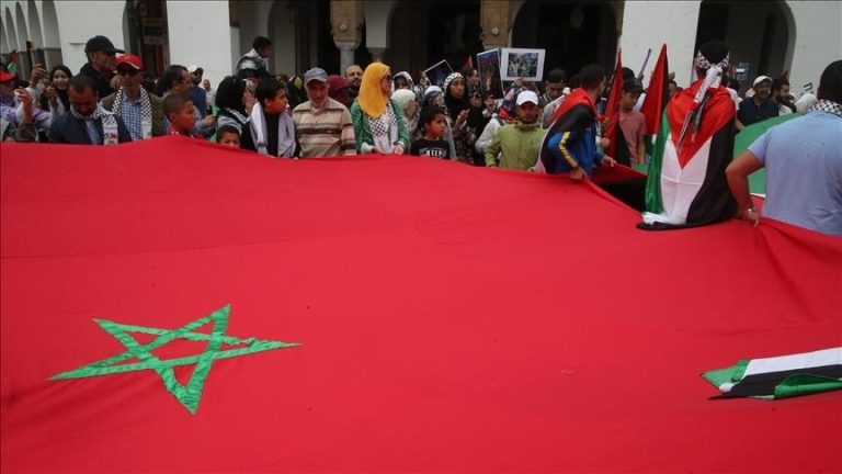 مظاهرات في مدن مغربية تضامنًا مع الفلسطينيين في اليوم العالمي للتضامن مع الشعب الفلسطيني