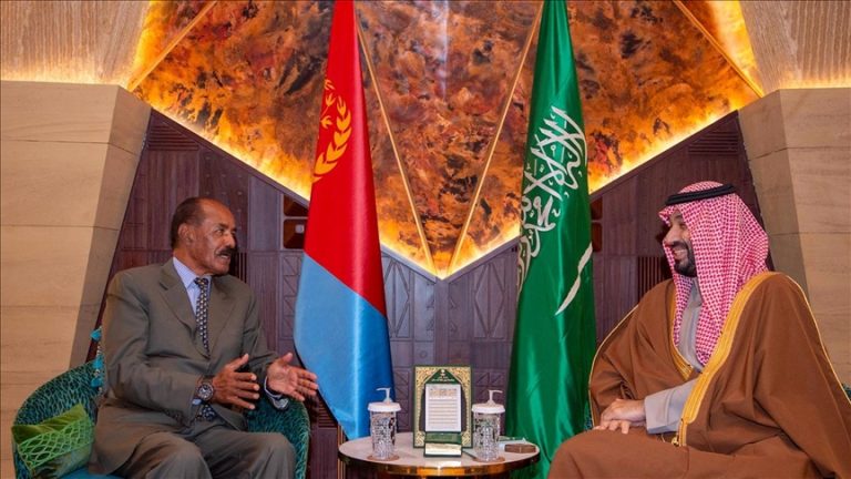 ولي العهد السعودي محمد بن سلمان يبحث مع رئيس إريتريا تطوير التعاون الثنائي